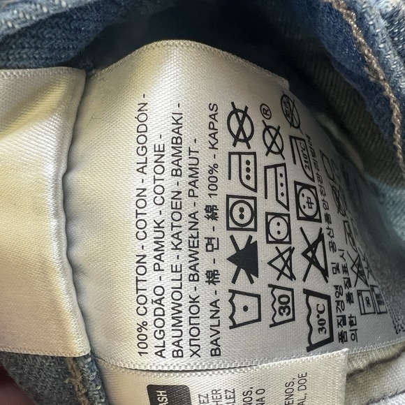 Levi's 501 Button Fly Jeans Men's 43x28 Blue Denim Straight Fit Mexico‎ - Picture 11 of 12